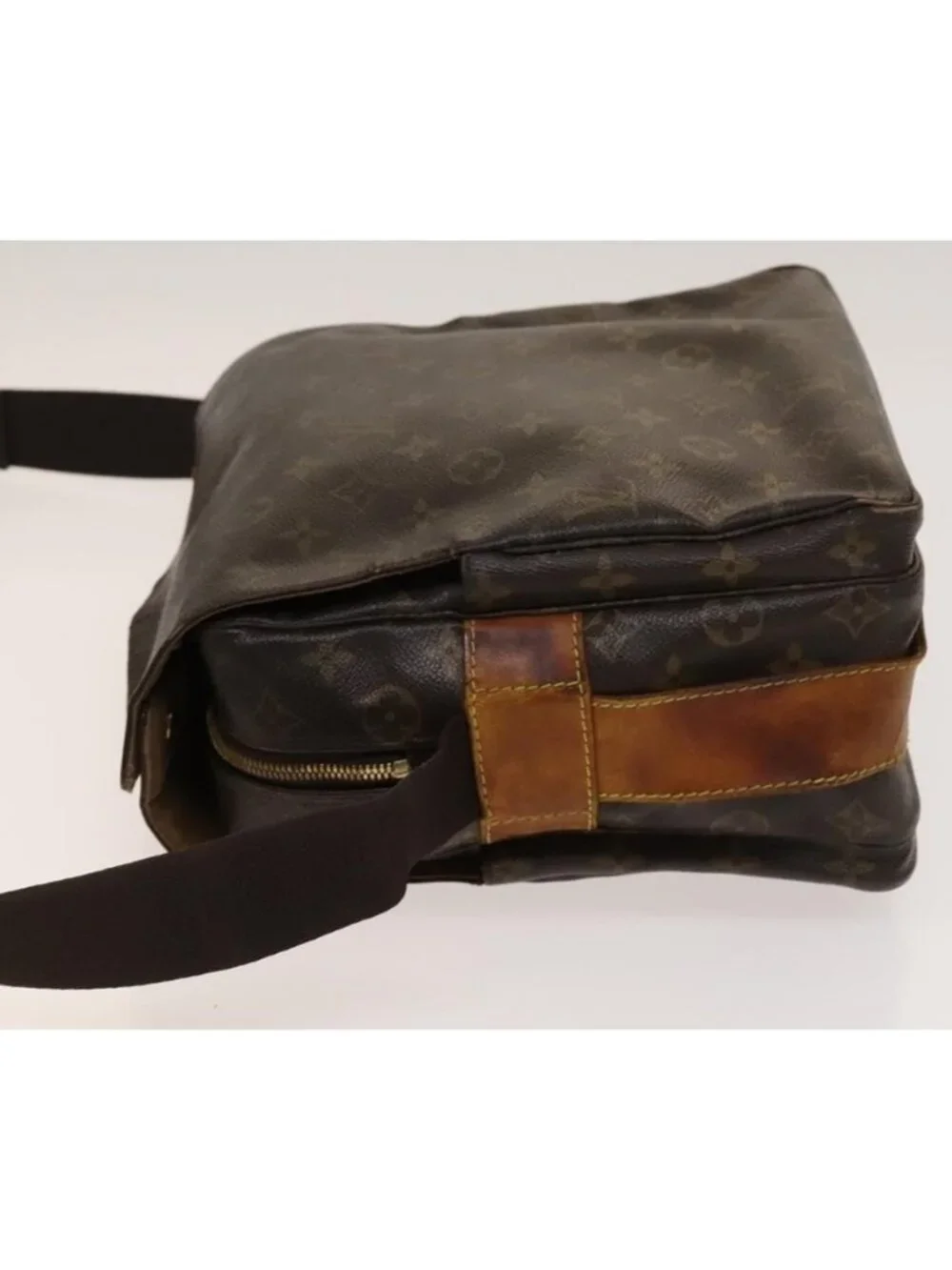 Authentic LOUIS VUITTON Monogram Naviglio Shoulder Bag SPO M50205 LV